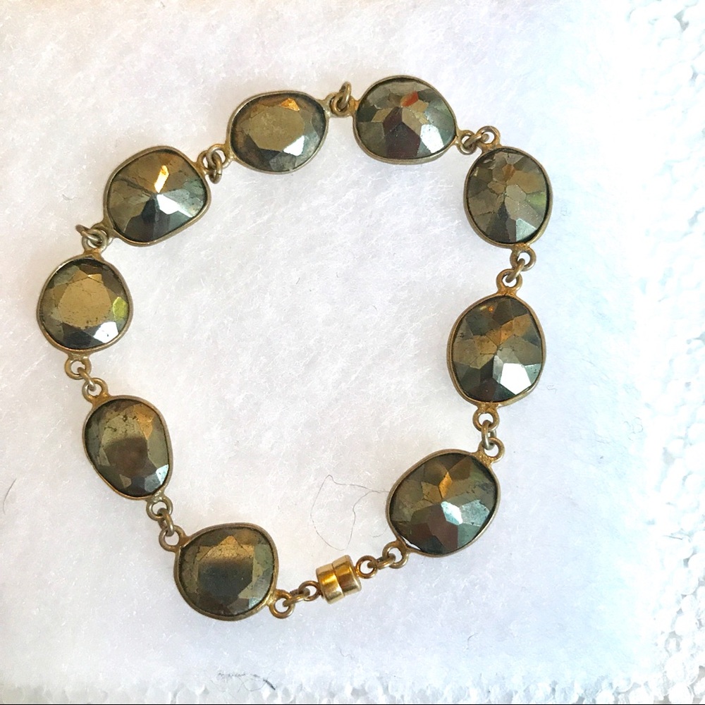 Pyrite Link Bracelet